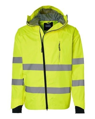 Kishigo Black Series High-Visibility Rain Jacket XL NEW - product listing photo