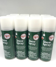 12-2 oz. Snow Spray Cans, Artificial Frost for Windows  X-Mas Tree Decor New A 
