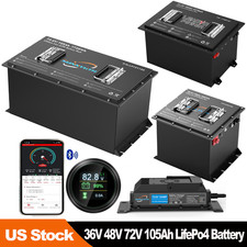36V 72V 105Ah Lithium Battery 250A Bms Motor APP Bluetooth Lcd Display 10Year