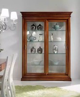 Klassische SchräNke Vitrinen Wohnzimmer MöBel Luxus Schrank Vitrine Glas