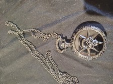 Skull Silver Pocket Watch With Chain