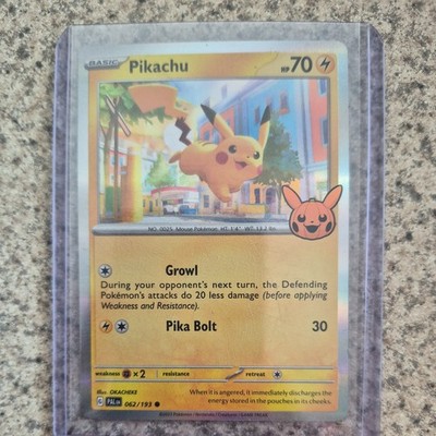 Pokemon TCG Pikachu Holo Card Halloween Trick or Trade 2024018/091