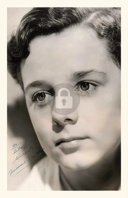 Freddie Bartholomew Signed Autograph Photo Postcard COPY