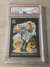 2023 Donruss Optic Reggie Wayne Super Bowl Downtown Black Pandora /25 PSA 10