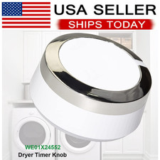 GE Dryer Timer Knob WE01X24552 Replacement Control Knob White 1PC