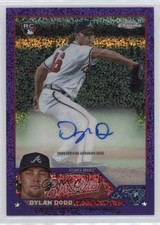 2023 Topps Chrome Update Purple Speckle Refractor 164/299 Dylan Dodd Auto 1b3s