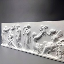 Vilead Relief Wall Decor The Ages of Love Sculpture Roman Style Plaque for...