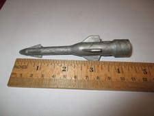 MARX ORIGINAL SILVER GRAY MISSILE FOR CAPE CANAVERAL CAR OR IN PLAYSET