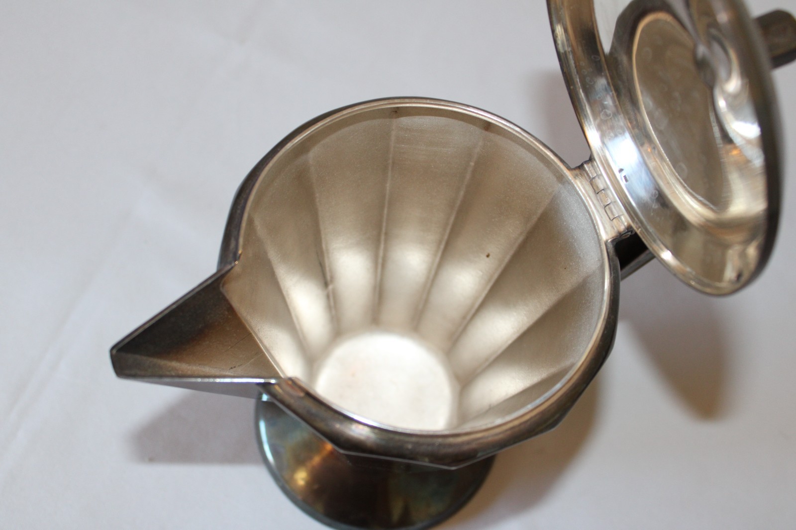 Antique Art Deco Silverplate Coffee Pot Art Krupp Berndorf Vintage 70cl