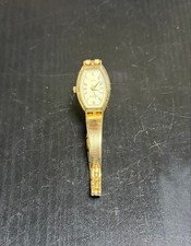 Seiko Lassale Women's Quartz Watch Oval Gold Tone Elegant Dress Timepiece