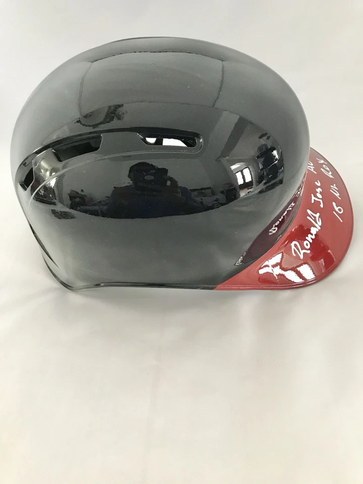 ATLANTA BRAVES RONALD ACUNA signed INSCRIBED FULL SIZE BATTING HELMET JSA - Image 4 of 4