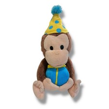 Vintage Gund Curious George Birthday Plush Stuffed Animal
