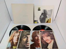THE BEATLES White Album 2-LP Mid-1970s Orange Capitol SWBO-101 Poster Photos NM