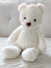 Addo Snuggle Buddies  White Bear Large Soft Plush Toy Teddy 16” 40cm tall 0+