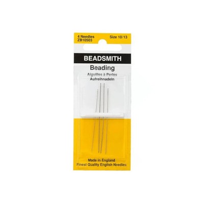 Beadsmith English Beading Needles, Size 10/13 Set Of 4