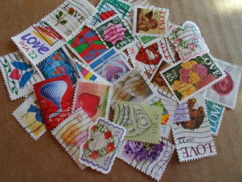Collection lot 30 different United States US Love stamps