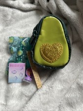 4" Coin Purse Glitter Avocado Backpack Buddy Keychain