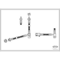 Corteco Bremsschlauch Vorne Links Links Passend FüR Nissan Primera | 19033544
