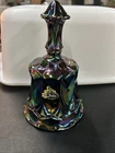 Fenton Amethyst Carnival Glass Bell Iridescent Purple Vintage