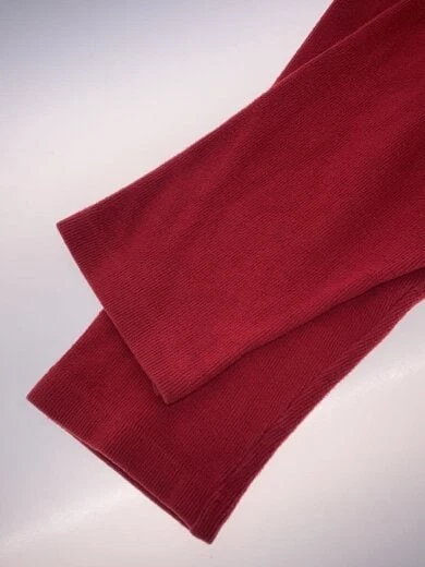 RRL Knit Sweater (Thick) / Large / Cotton / Red / Solid Color / KK-RR-YS-2013 - Image 4 of 4