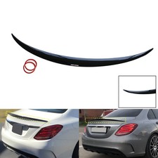 Heckspoiler Spoilerlippe Schwarz Heckflügel für Mercedes Benz C Klasse W205 Limo