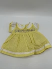Cabbage Patch Kids Vintage 1985  Coleco Yellow Dress With Purple Heart Trim