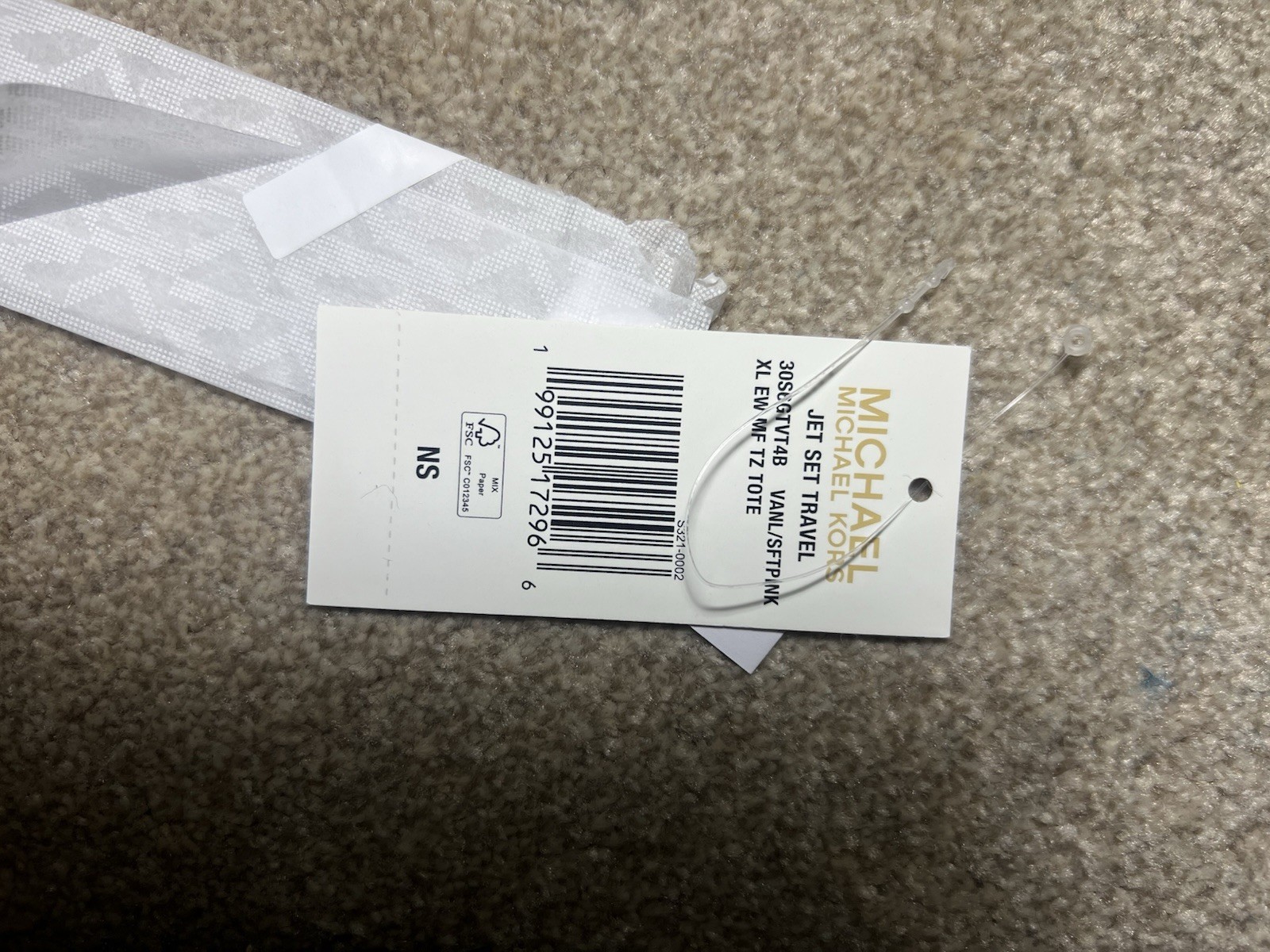 Michael Kors JetSet Extra-Large Signature  Vanilla & Soft Pink ZipUp Bag RRP£300 image 10