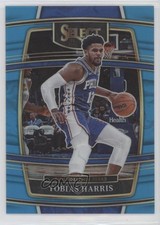 2021-22 Panini Select Concourse Light Blue Prizm 45/299 Tobias Harris #16 d4v
