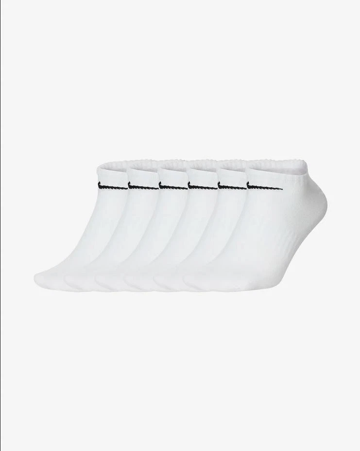 Nike Unisex Fantasmas Socken Everyday Leicht 6 Paar Weiß/Schwarz 100