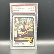 Topps 1973 Thurman Munson #142 New York Yankees PSA 8 Baseball Card