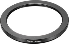 Step down Ring Adapter 58Mm to 49Mm, Filter Step-Down Rings Camera Lens Filters