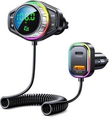 FM Transmitter Auto Bluetooth 5.3 Bluetooth Adapter Auto separate Steuerung