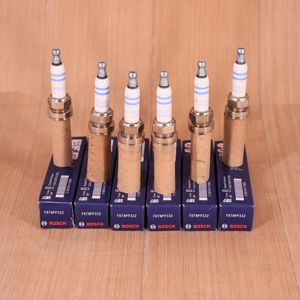 6Pcs FR7NPP332 Spark Plugs Platinum for BOSCH BMW X3 X5 E60 E83 E85 E90 N51 N52