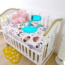 Soft Printed Crib Sheet for Boys Girls,2 Pack TPU Waterproof Crib Mattress Sh...