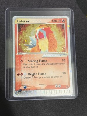 Entei ex Team Magma vs Team Aqua 91/95 Holo Ultra Rare EX Basic 100 HP ENG