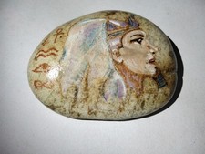 Egyptian Hand Painted Vintage  Stone
