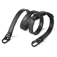 Black Genuine Leather Shoulder Crossbody Replacement Handle Bag Strap