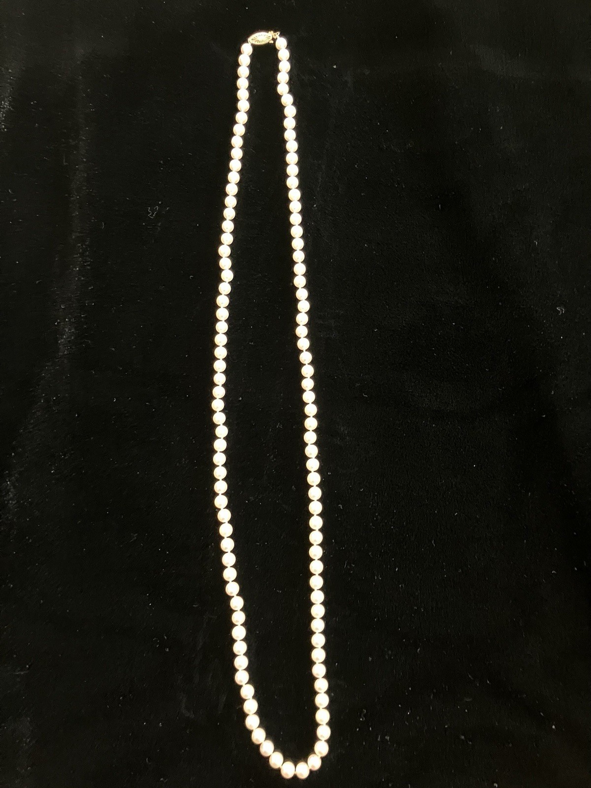 Genuine Akoya Cultured Pearl Necklace 32"