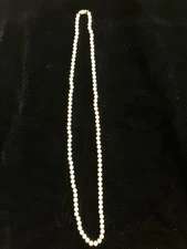 Genuine Akoya Cultured Pearl Necklace 32"