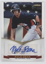 2012 Panini USA Baseball National Team 15U Signatures /299 Kyle Dean Auto 0a4r