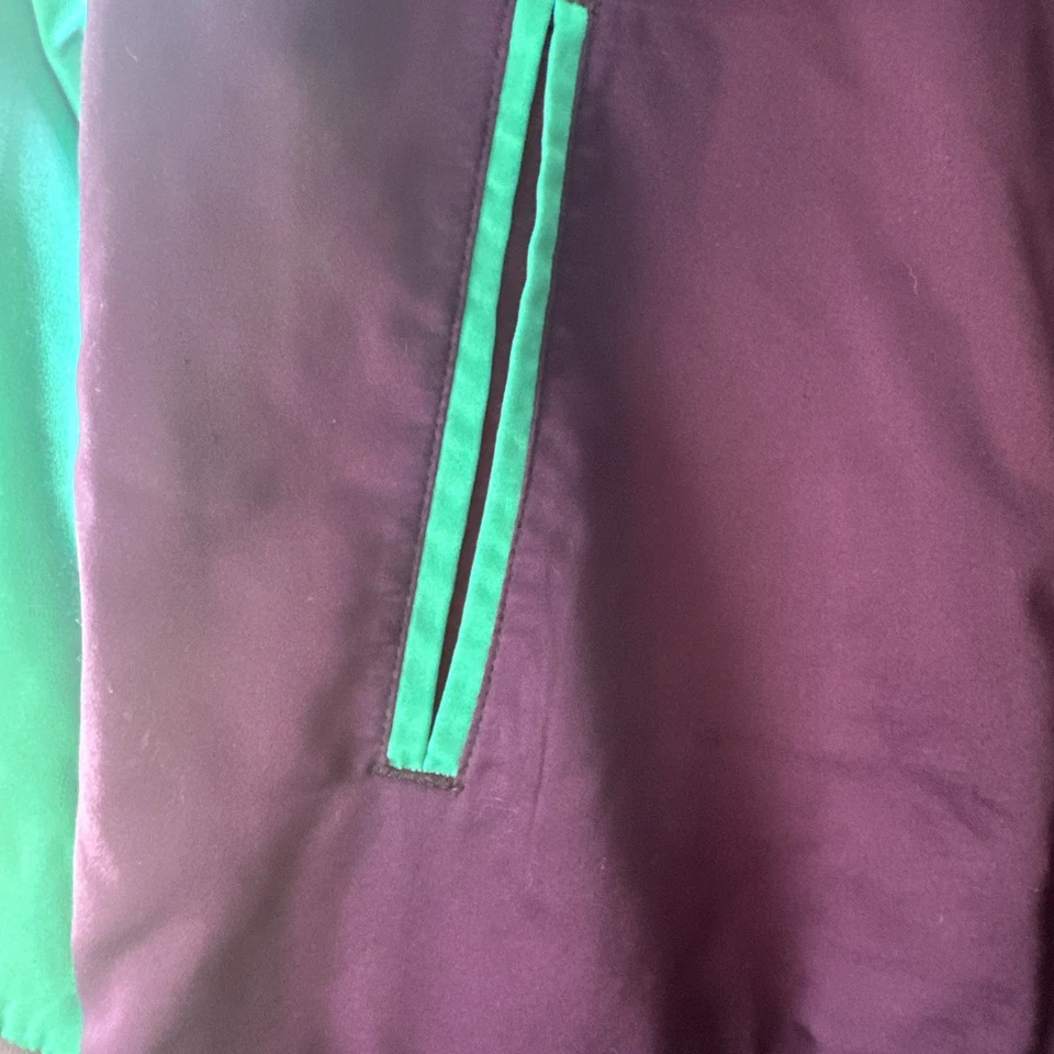 Cat & Jack Satin Bomber Youth XXL, Purple, Teal, Rocket Ship, 80's vibe - Image 4 of 4