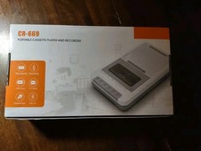   CR-669 Black Portable Cassette Player And Recorder. New In Box