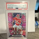 2022 Panini Mosaic National Pride Patrick Mahomes II Camo Pink Prizm PSA 8 #256