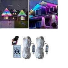 20M/40M Smart RGBIC Outdoor LED Strip for House Roofline & Party IP65 USB Powere