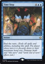 Time Stop Foundations Regular - NM #166 MTG FDN Magic The Gathering