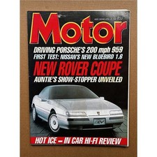 ROVER COUPE MOTOR MAGAZINE APRIL 26 1985 - Rover coupe concept cover with featur