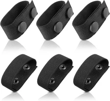 6PCS Duty Belt Keepers Tactical Heavy Duty Nylon Double Snaps Belt Keeper Police