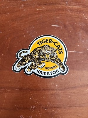 CFL Hamilton Tiger-Cats Vintage Circa 1987 Team Logo Football Sticker