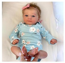 18" Lifelike Reborn Baby Doll Girl Realistic Newborn Cloth Body Toy