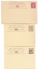 TURKS ISLANDS/ILES TURCS/COLONIE BRITANNIQUE LOT DE 3 ENTIERS POSTAUX NEUFS